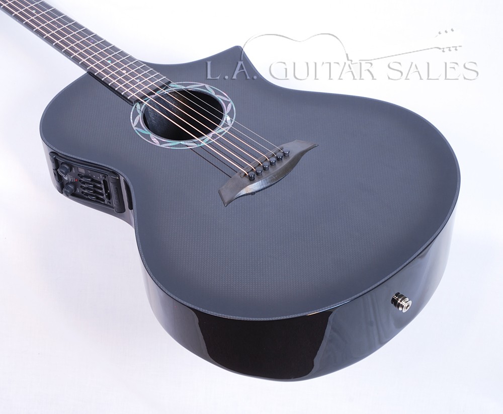 Composite Acoustics GX ELE Gloss Carbon Burst With Fishman Prefix Plus T  Electronics #11213